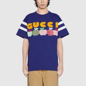 GUCCI Fw21 Apple Tee 'Purple' 655459-XJDNF-4409 sold by KicksCrew