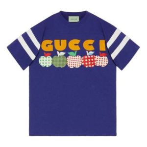 GUCCI Fw21 Apple Tee 'Purple' 655459-XJDNF-4409 sold by KicksCrew