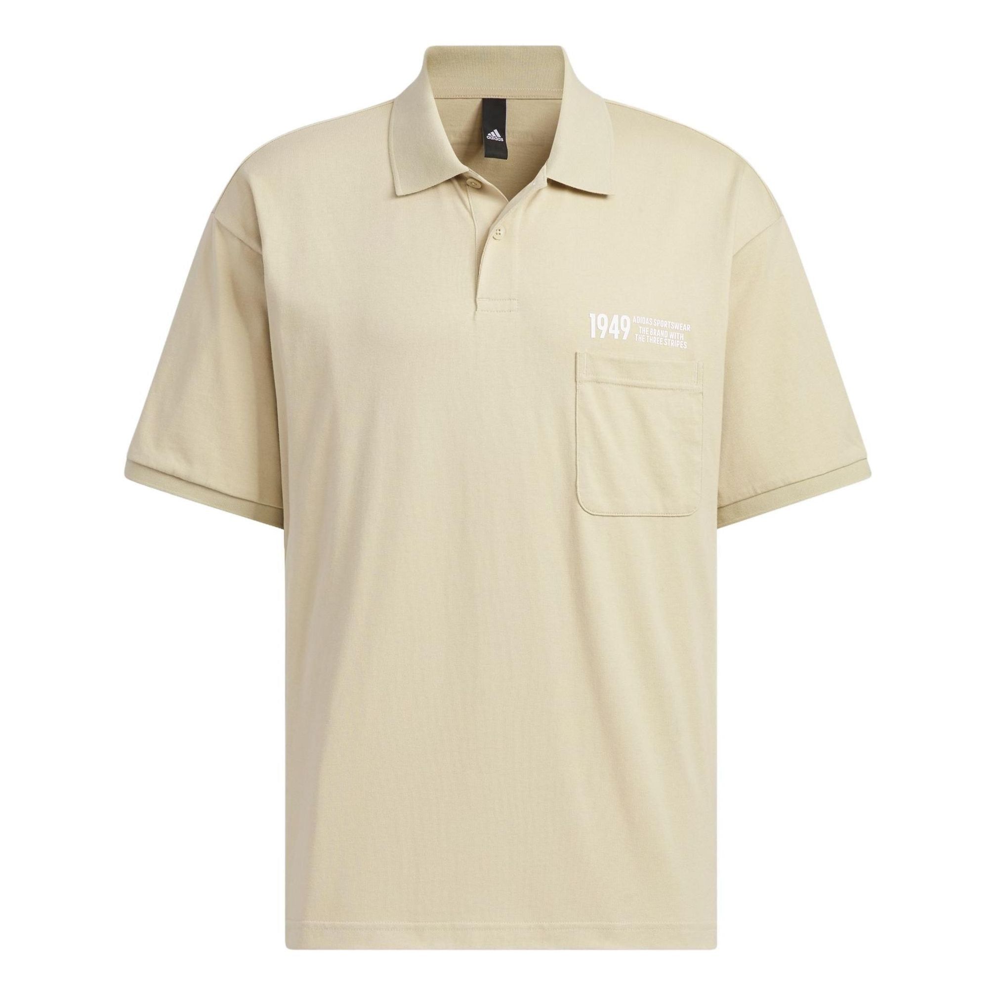 Adidas Verbiage Polo Shirts 'Beige' IP3978 sold by KicksCrew