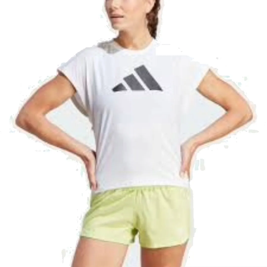 (WMNS) adidas Train Icons Training Regular Fit Logo T-Shirt Asia Sizing 'White Black' IM4743 sold by KicksCrew product image thumbnail 2