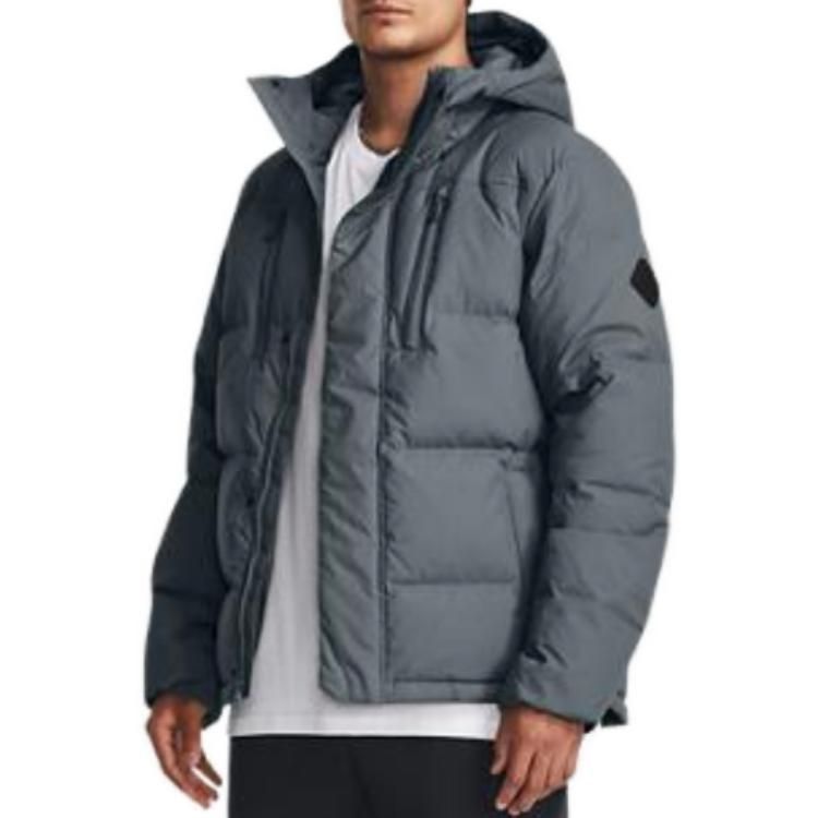Under Armour ColdGear Infrared Down Crinkle Jacket 'Pitch Grey' 1378830-002 sold by KicksCrew product image thumbnail 3