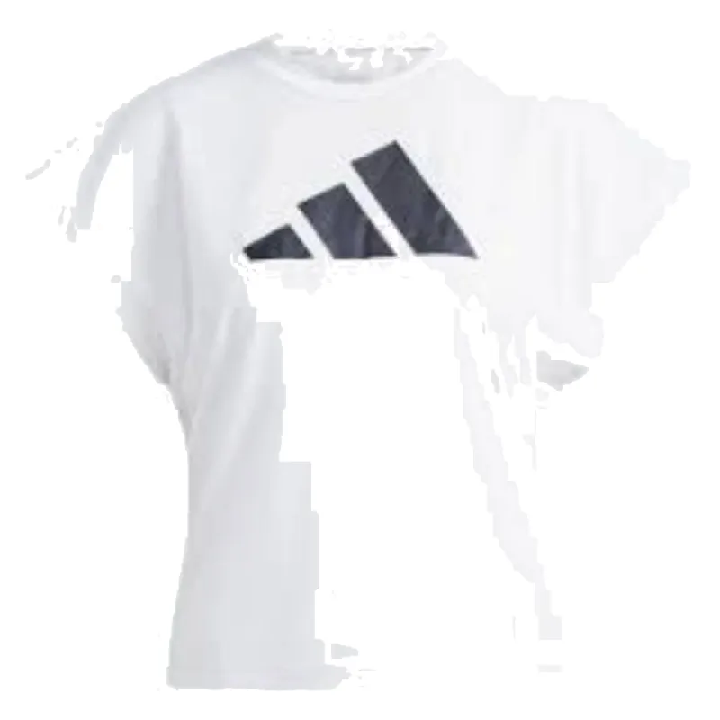 (WMNS) adidas Train Icons Training Regular Fit Logo T-Shirt Asia Sizing 'White Black' IM4743 sold by KicksCrew