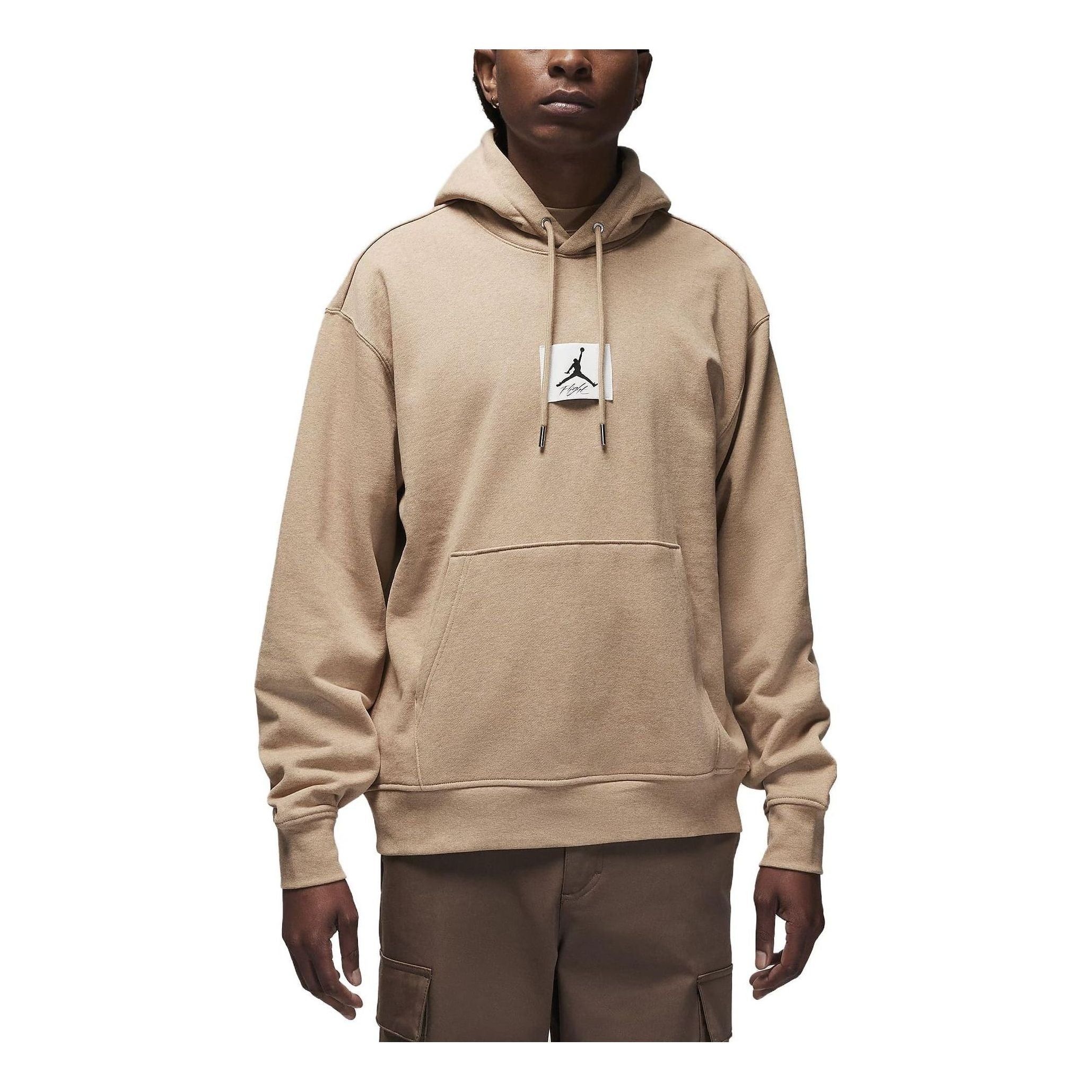 Air Jordan Flight Fleece Pullover Hoodie 'Hemp Heather Sail' DQ7338-201 sold by KicksCrew