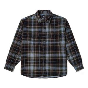 Vans Mayhill Long Sleeve Buttondown Shirt 'Black' VN000AATKY8 sold by KicksCrew