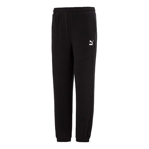 Puma Logo Classics Pants 'Black' 535261-01 sold by KicksCrew