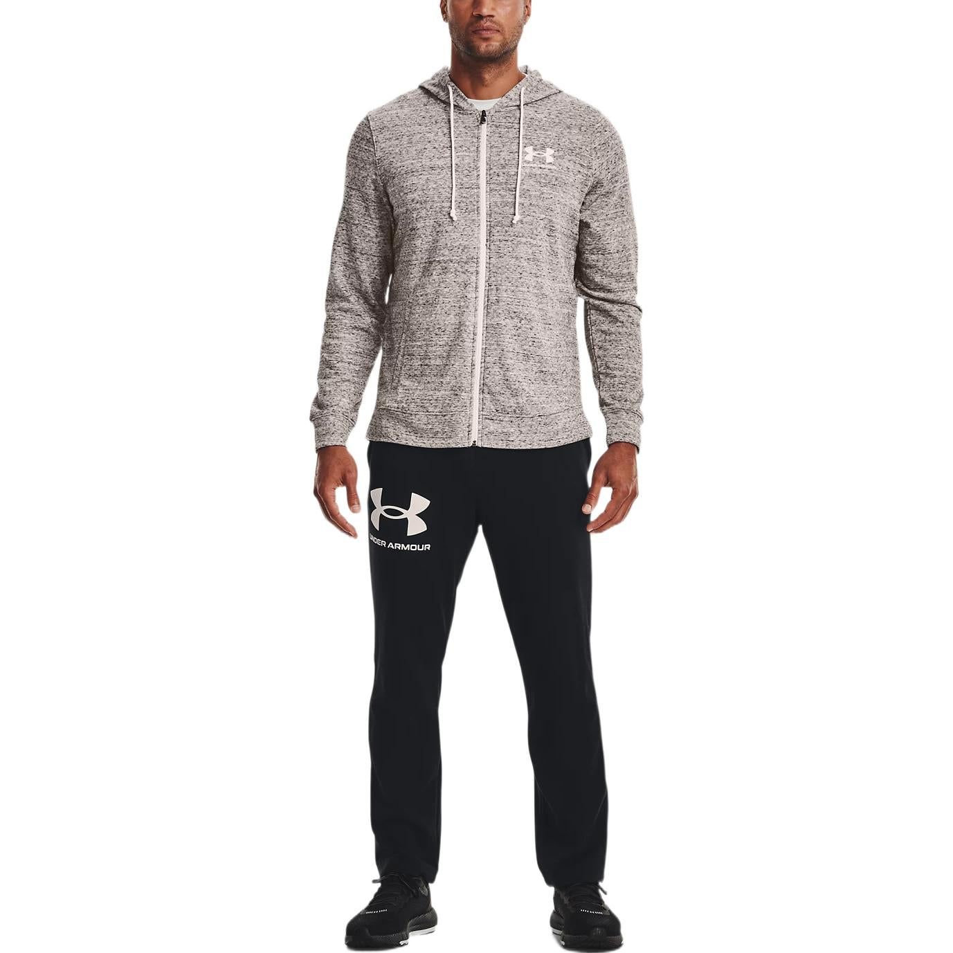 Under Armour Rival Terry Hooded Jacket 'Grey' 1370409-112 sold by KicksCrew product image thumbnail 3