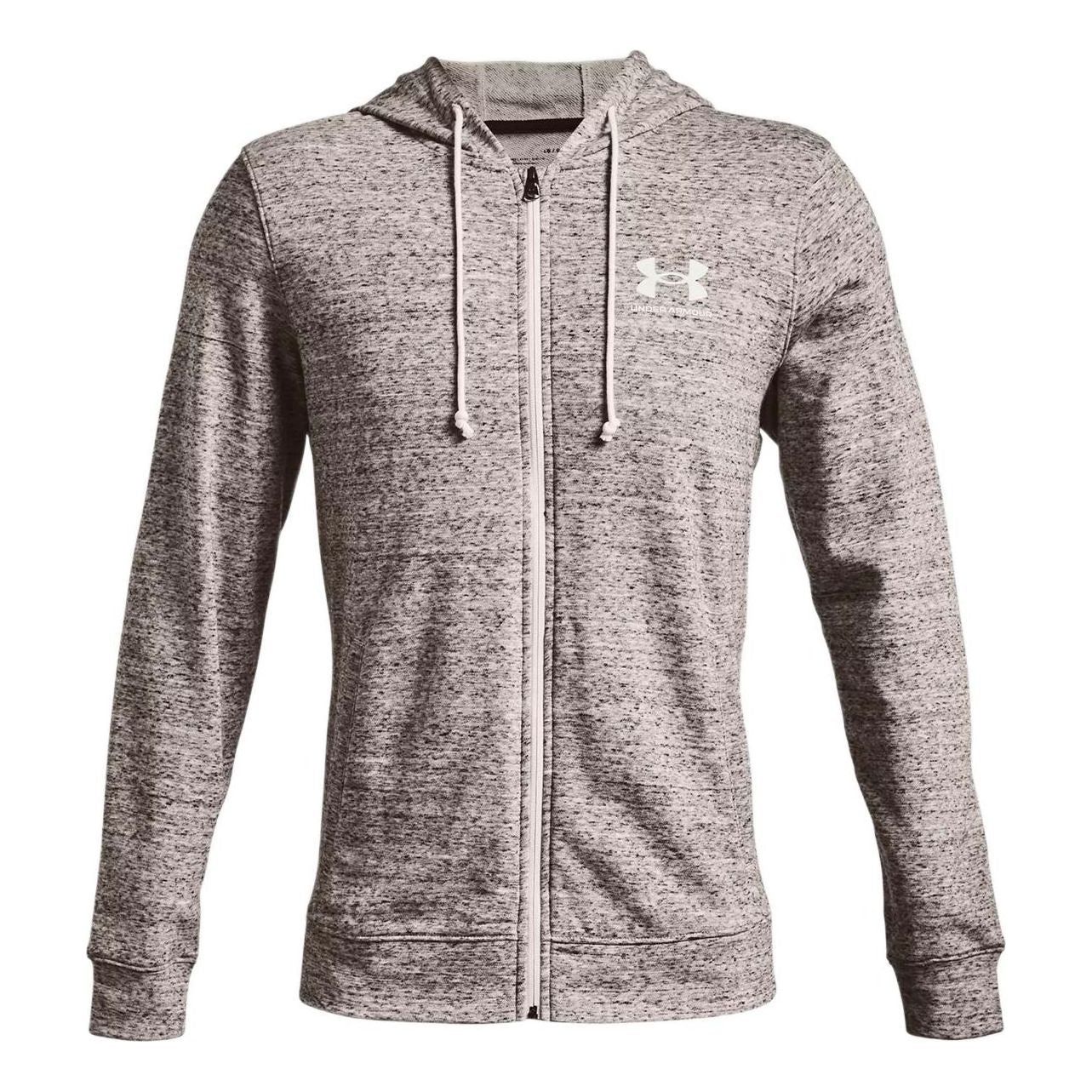 Under Armour Rival Terry Hooded Jacket 'Grey' 1370409-112 sold by KicksCrew