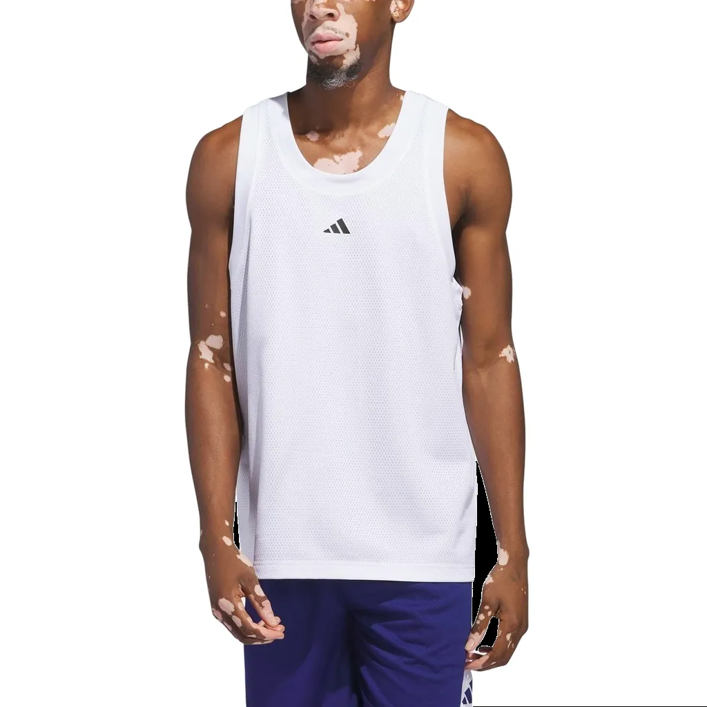 adidas Basketball Legends Tank Top 'White' IX8132 sold by KicksCrew product image thumbnail 2