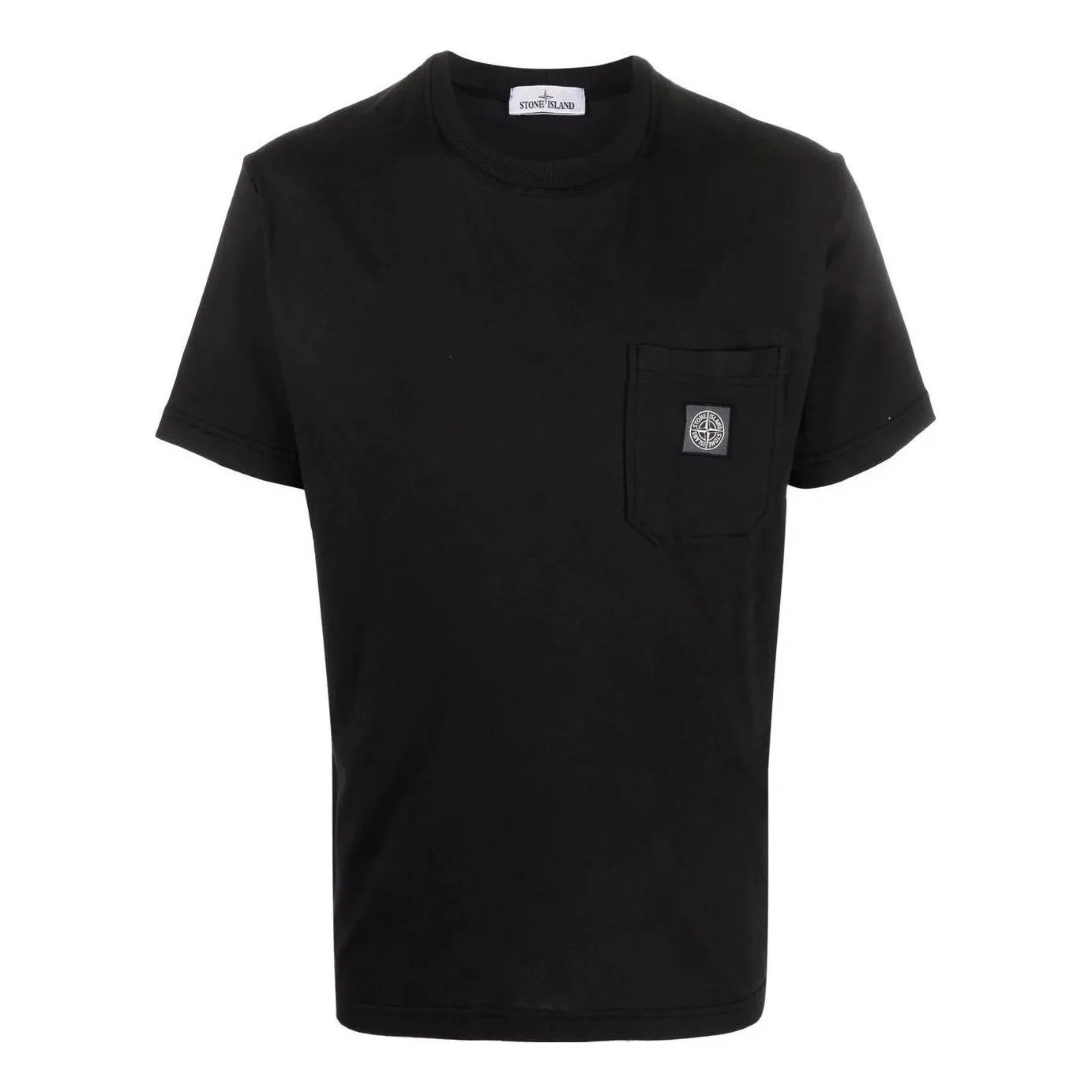 STONE ISLAND Pocket Classic Logo Patch T-shirt 'Black' 761521957-V0029 sold by KicksCrew