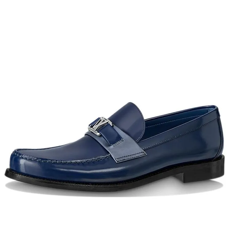 LOUIS VUITTON Major Loafers 'Navy' 1A8VBC sold by KicksCrew