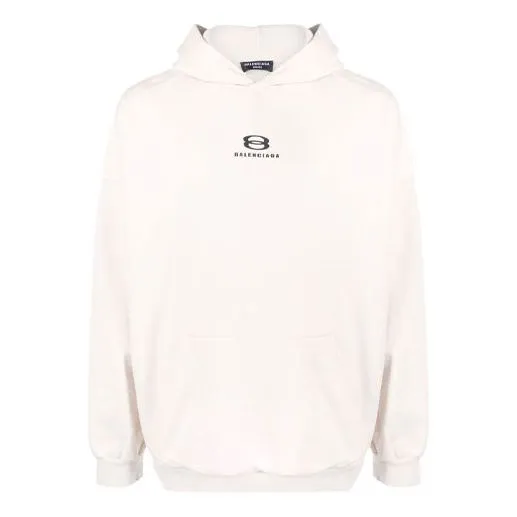 Balenciaga Unity Hoodie Wide Fit 'Light Beige Black' 674986TLVG19054 sold by KicksCrew