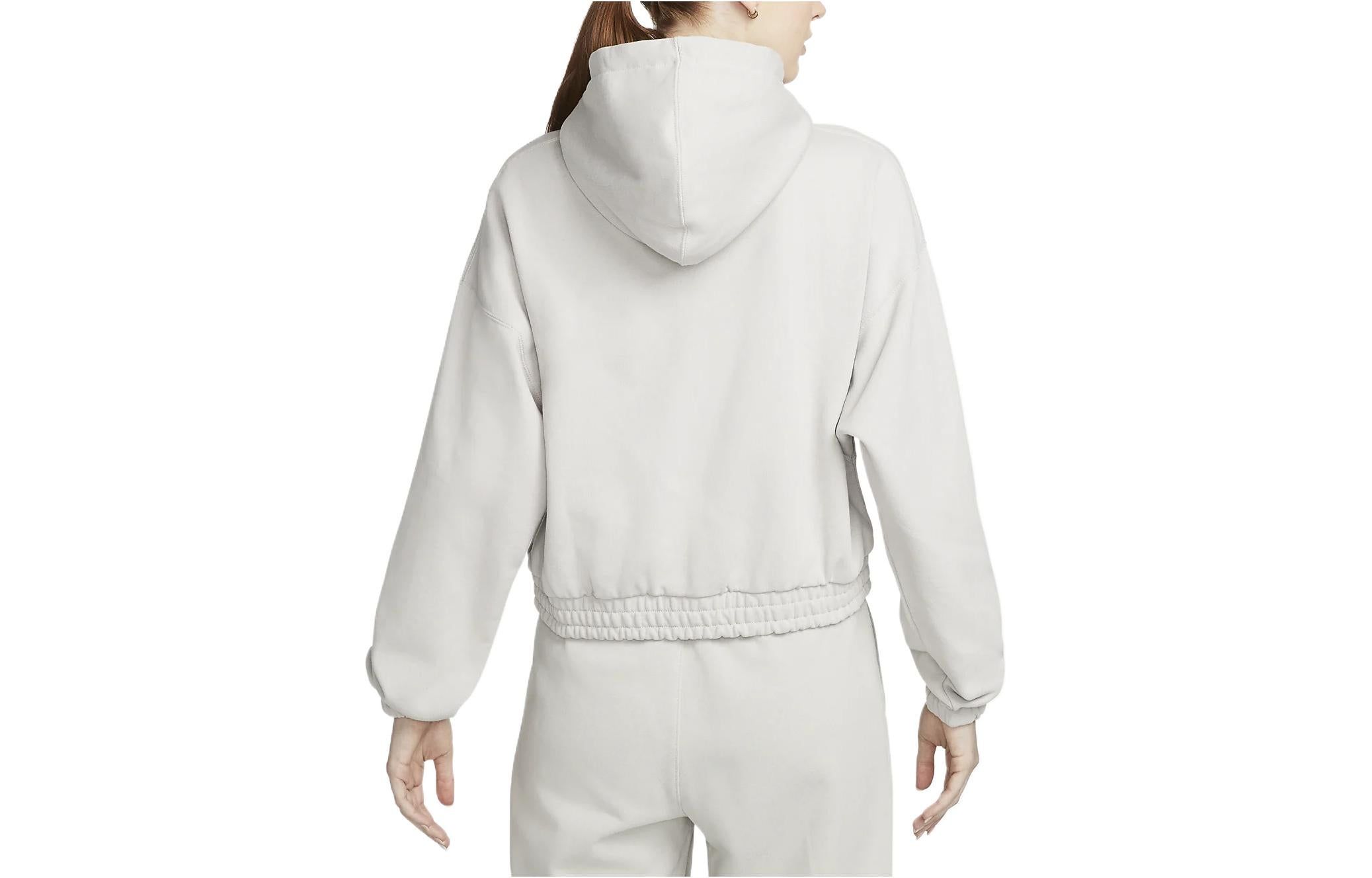 (WMNS) Air Jordan Flight Popover Hoodie 'Light Grey' DD6998-012 sold by KicksCrew product image thumbnail 2