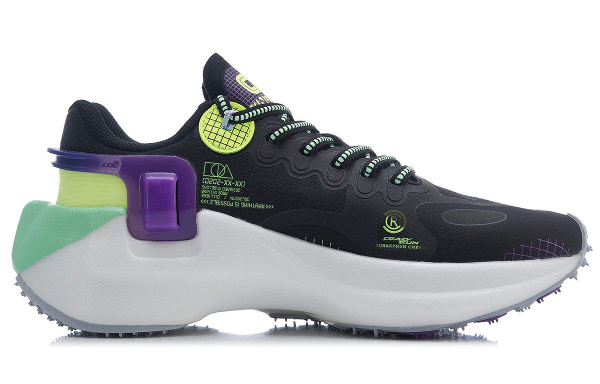 (WMNS) Li-Ning Wind Range Essential 'Black Green Purple' ARHR054-3 sold by KicksCrew product image thumbnail 2