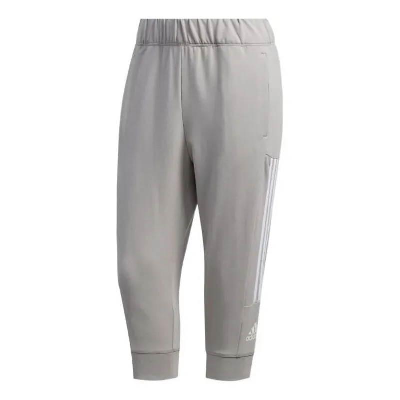 adidas 3 Stripes Capri Pants 'Grey' FL2363 sold by KicksCrew