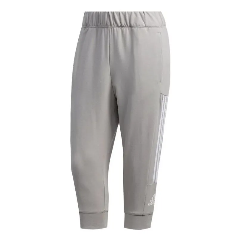 adidas 3 Stripes Capri Pants 'Grey' FL2363 sold by KicksCrew