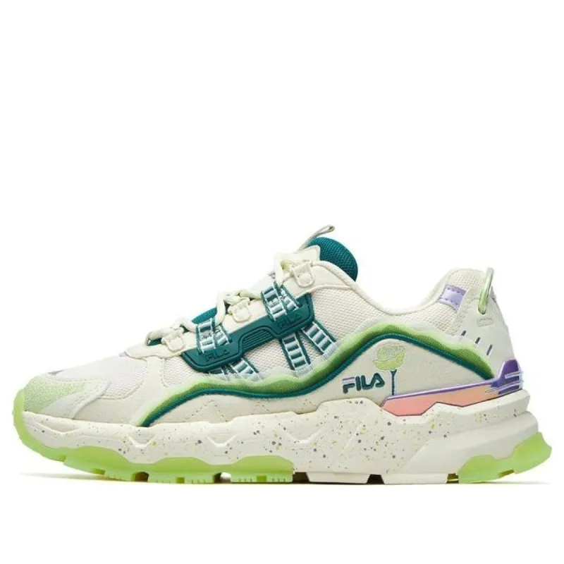 (WMNS) FILA Disruptor Low Sneakers 'White Green' F12W131114FWS sold by KicksCrew