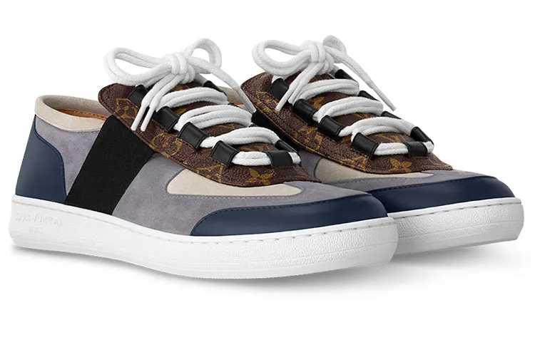 (WMNS) LOUIS VUITTON Lous Sneakers 'Blue Grey with Brown Monogram' 1ABUUP sold by KicksCrew product image thumbnail 2