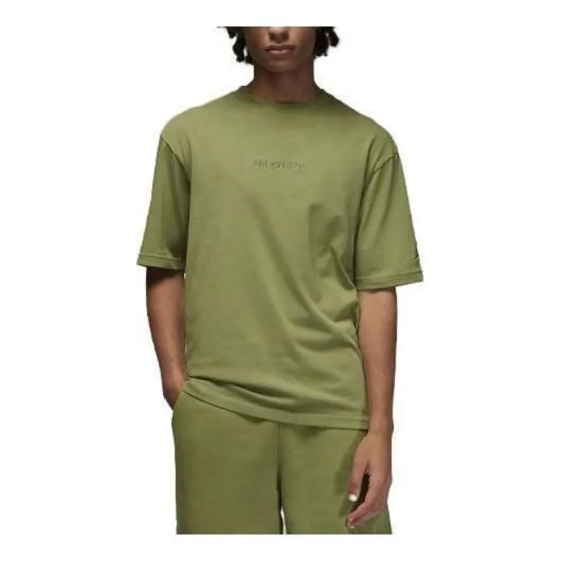Air Jordan Wordmark T-Shirt 'Sky J Light Olive' FJ1969-340 sold by KicksCrew