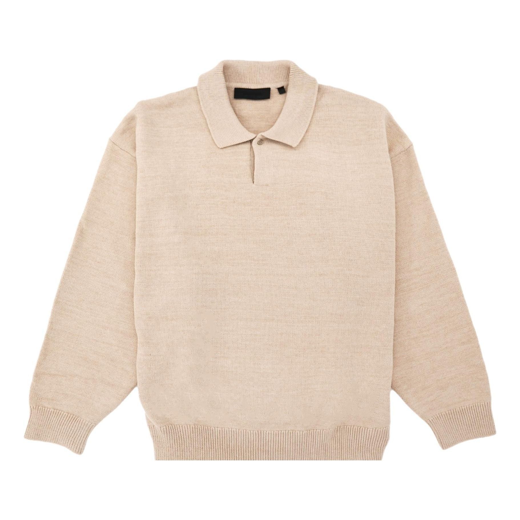 Fear of God Essentials FW23 Knit Polo Shirt 'Gold Heather' 192BT232183F sold by KicksCrew