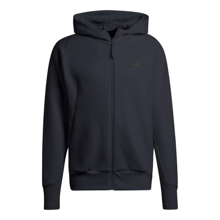 Adidas Z.N.E. Premium Full-Zip Hooded Track Jacket 'Black' IN5089 sold by KicksCrew