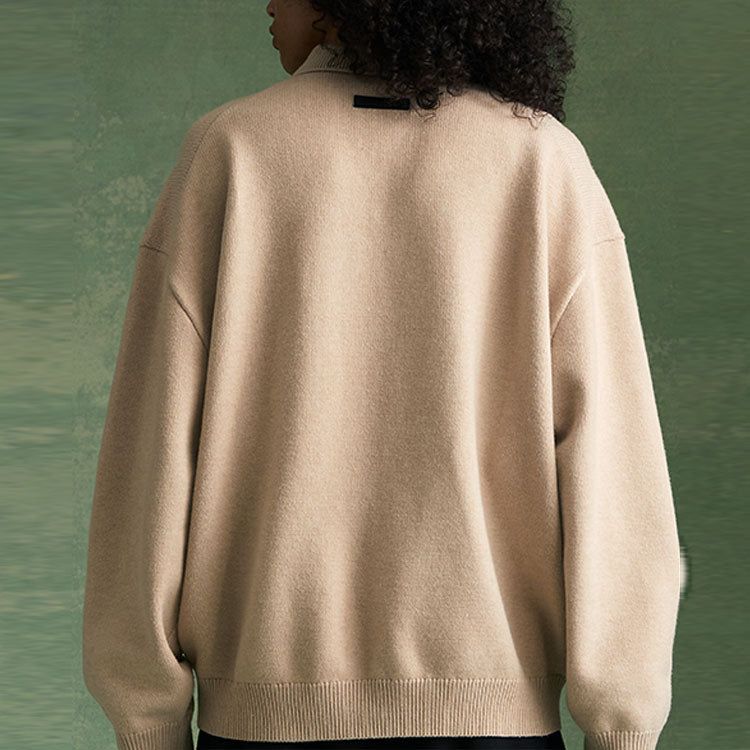 Fear of God Essentials FW23 Knit Polo Shirt 'Gold Heather' 192BT232183F sold by KicksCrew product image thumbnail 5