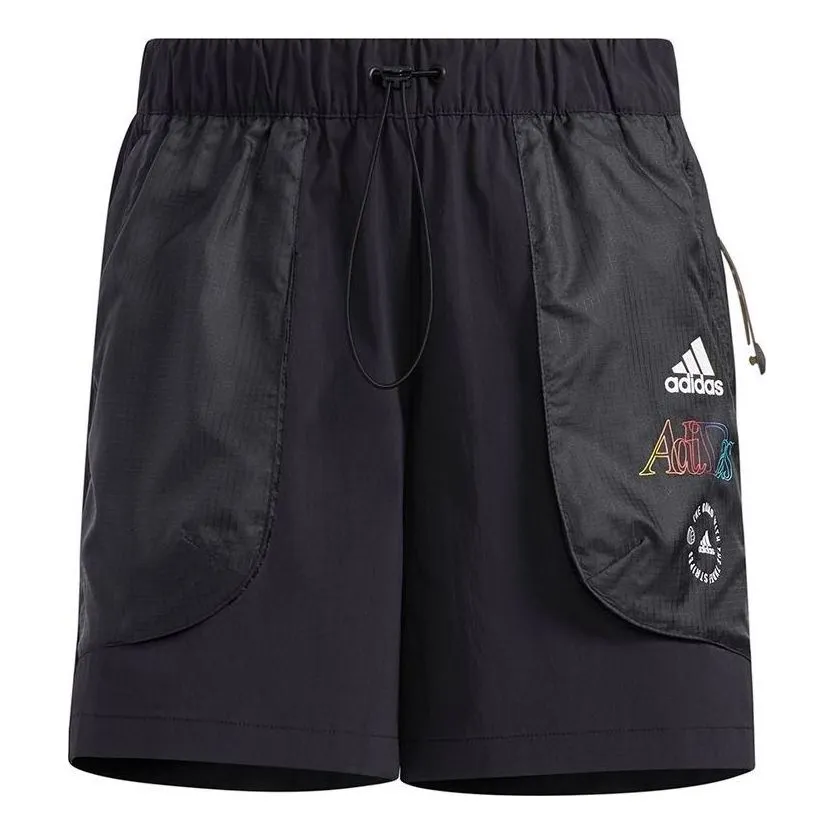 (WMNS) adidas Woven Shorts 'Black' HB6596 sold by KicksCrew
