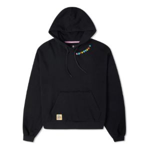 (WMNS) Converse Crafted Fashion Graphic Hoodie 'Black' 10024178-A01 sold by KicksCrew