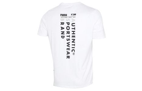 Puma Casual Graphic T-Shirts 'White' 855975-02 sold by KicksCrew