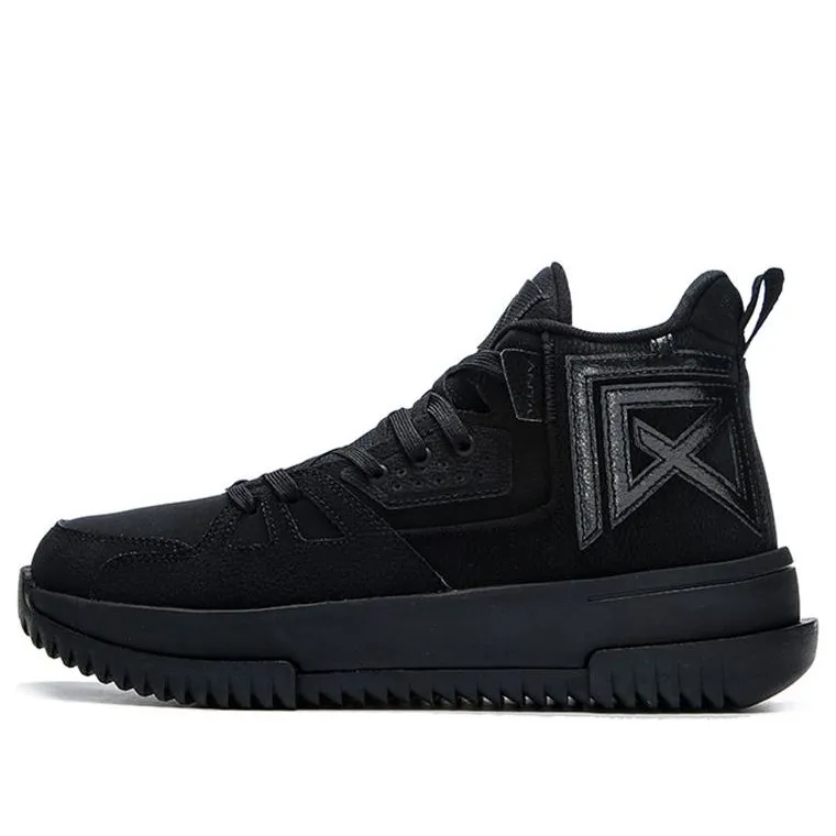 ANTA Going Crazy Leather 'Black' 112141801-2 sold by KicksCrew