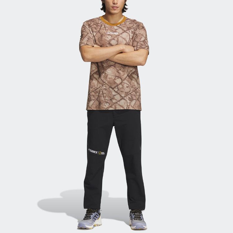 adidas National Geographic Graphic Tencel Short Sleeve Tee 'Brown' IC4941 sold by KicksCrew product image thumbnail 5