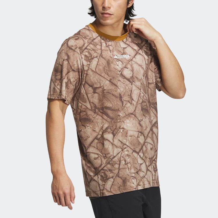 adidas National Geographic Graphic Tencel Short Sleeve Tee 'Brown' IC4941 sold by KicksCrew product image thumbnail 4