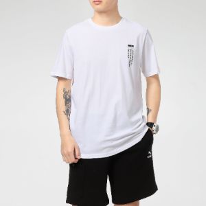 Puma Casual Graphic T-Shirts 'White' 855975-02 sold by KicksCrew