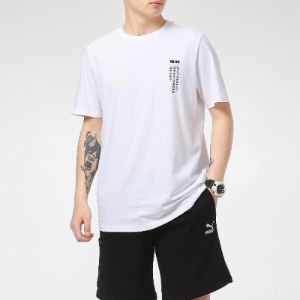 Puma Casual Graphic T-Shirts 'White' 855975-02 sold by KicksCrew