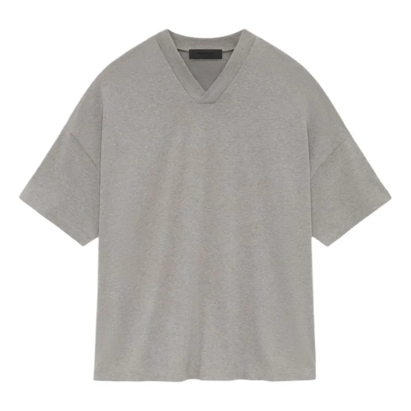 Fear of God Essentials SS24 V Neck T-shirt 'Heather Grey' 125SU244211F sold by KicksCrew