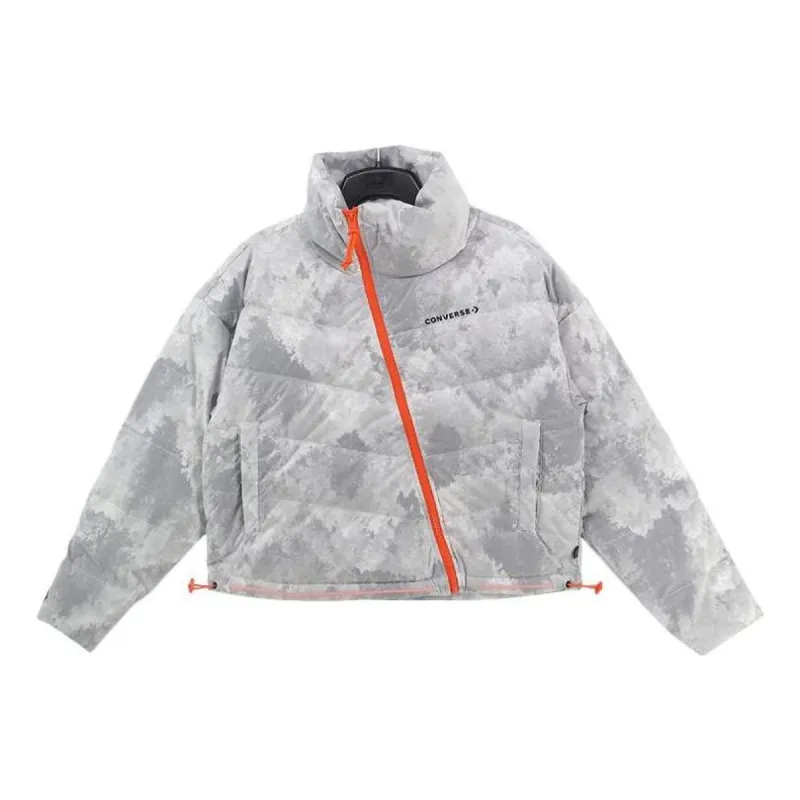 (WMNS) Converse Down Jacket 'White Grey' 10021988-A01 sold by KicksCrew
