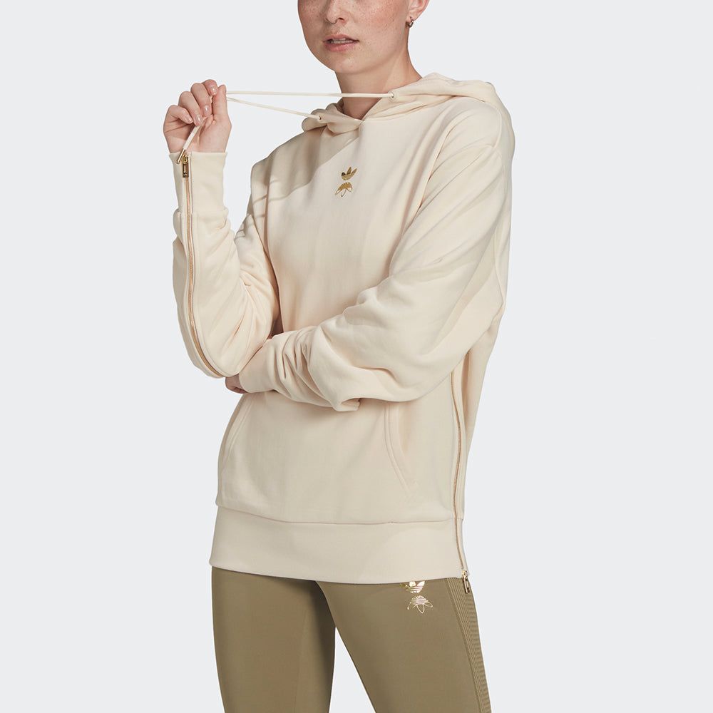 (WMNS) Adidas Originals Hoodies 'Beige' HG6657 sold by KicksCrew product image thumbnail 2