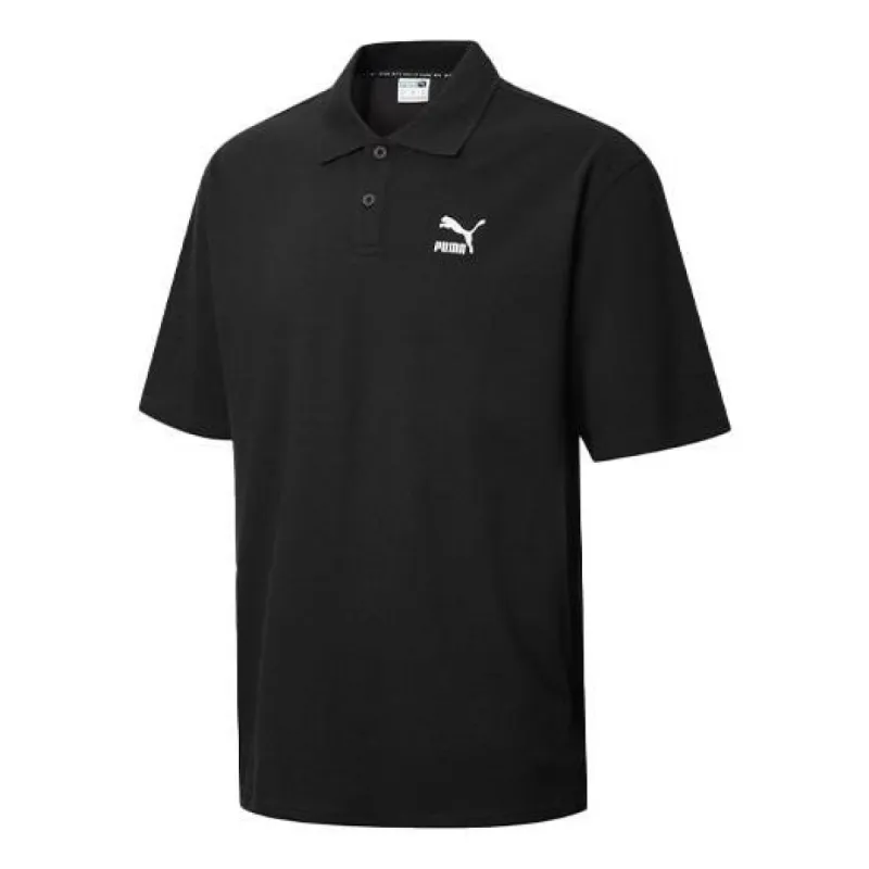 PUMA Classics Boxy Polo Shirt 'Black' 599999-01 sold by KicksCrew