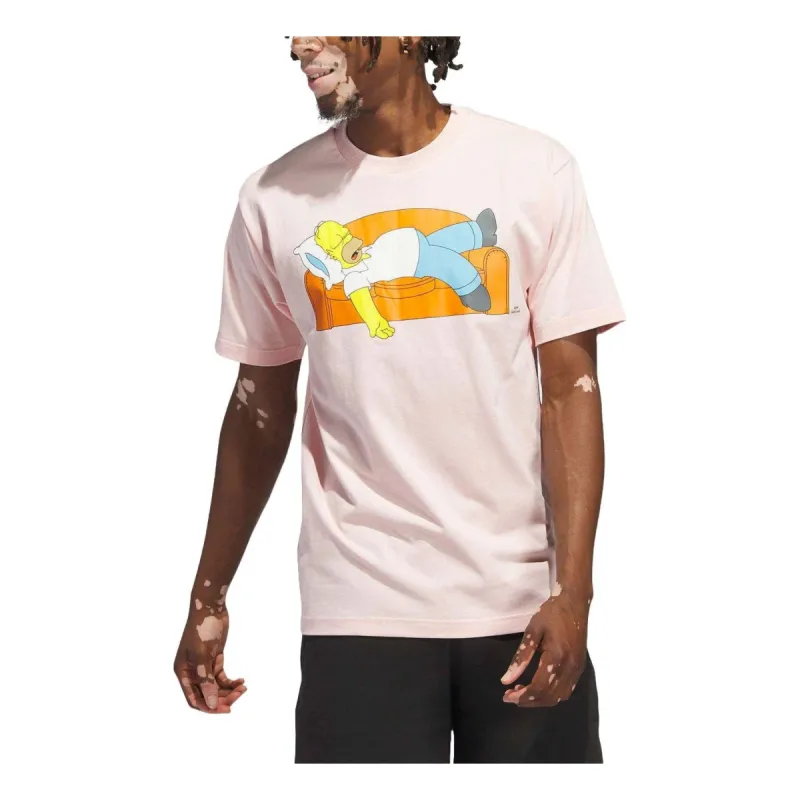 adidas x Simpsons Couch Graphic T-Shirt 'Light Pink' IM8028 sold by KicksCrew