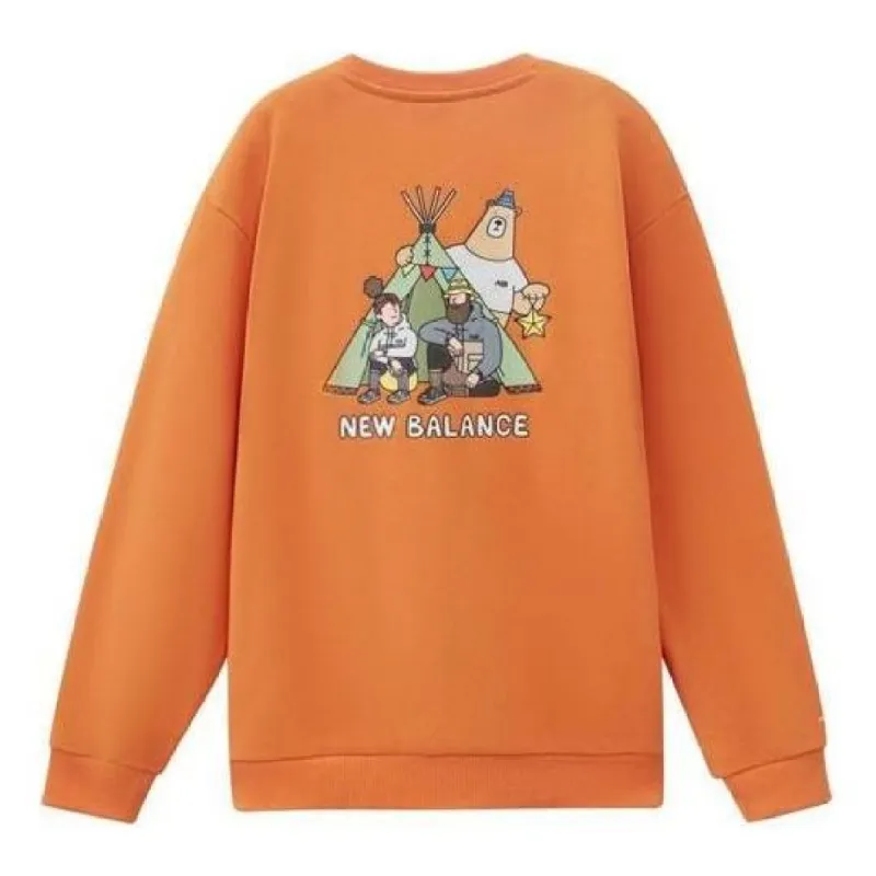 New Balance x JHI Casual Printing Graphic Sweatshirt 'Orange' NCA89053-ORG sold by KicksCrew