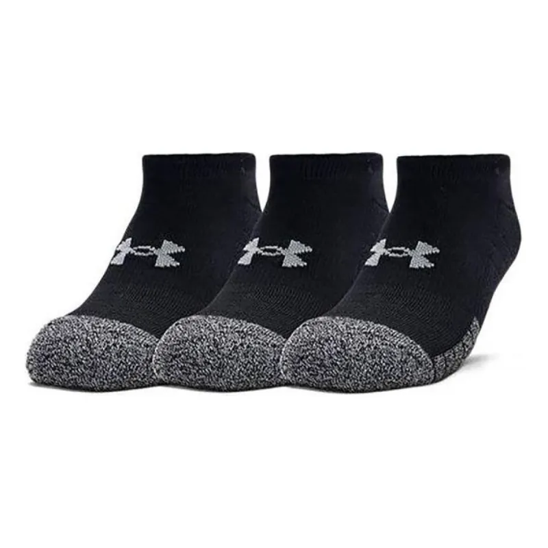 Under Armour HeatGear No Show Socks 3-Pack 'Black' 1346755-001 sold by KicksCrew