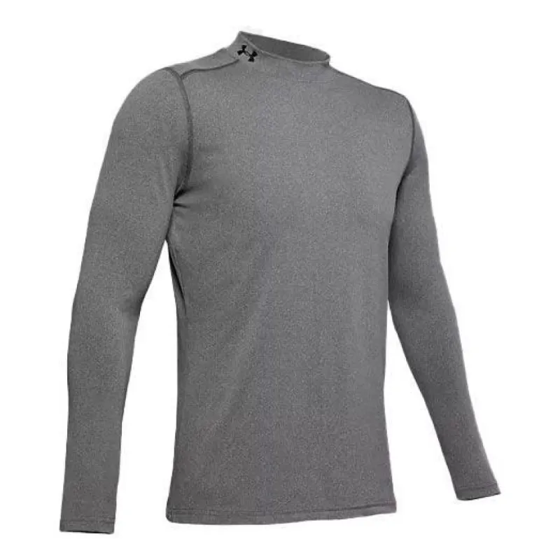 Under Armour ColdGear Armour Fitted Mock Long Sleeve T-shirt 'Charcoal Light Heather ' 1345703-019 sold by KicksCrew