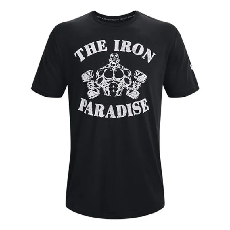 Under Armour Project Rock Iron Paradise T-shirt 'Black' 1373748