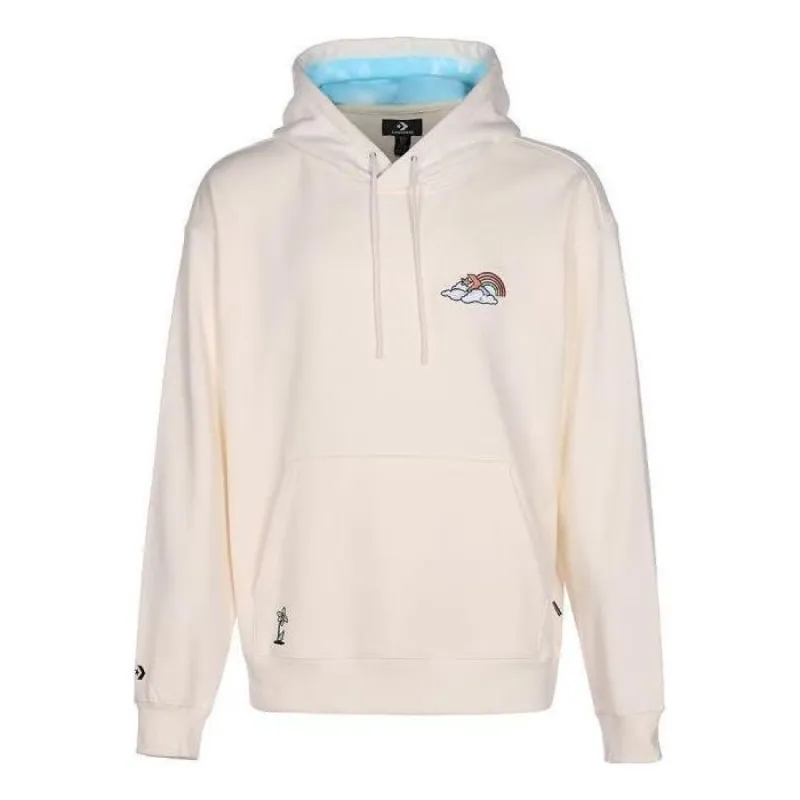 Converse Rainbow Cloud Graphic Pullover Hoodie 'Egret' 10025518-A01 sold by KicksCrew