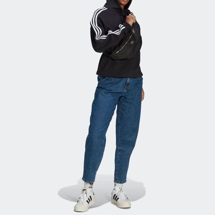 (WMNS) Adidas Centre Stage Hoodie 'Black' II6092 sold by KicksCrew product image thumbnail 2