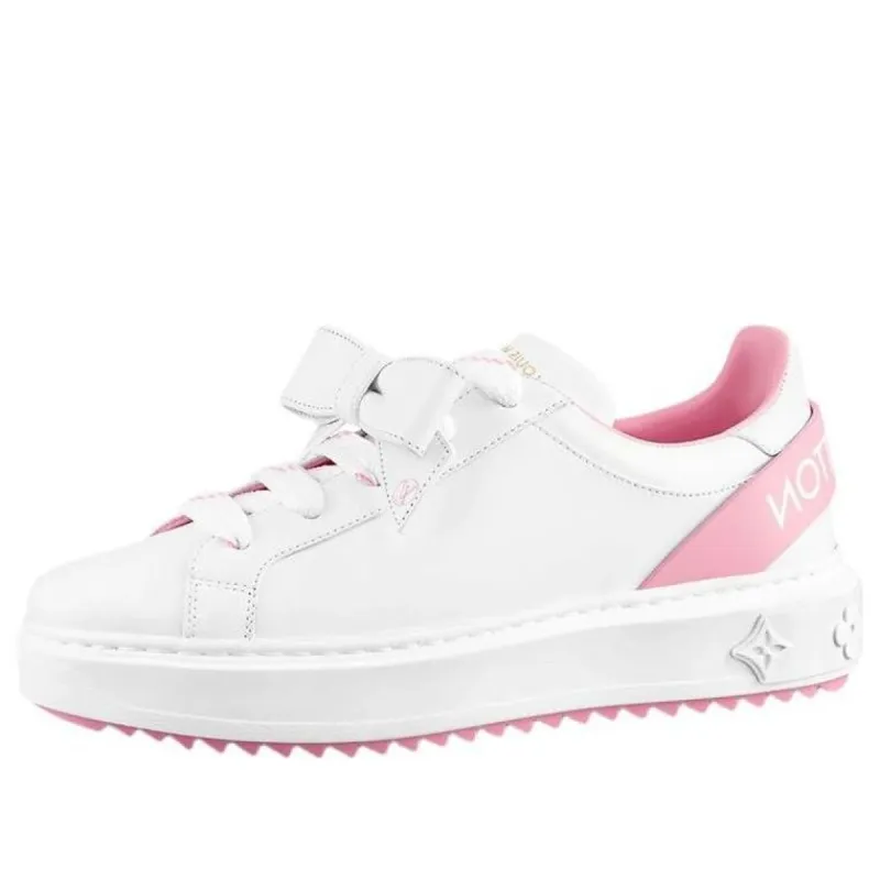 (WMNS) LOUIS VUITTON Time Out Sneakers 'White with Pink' 1A9Q12 sold by KicksCrew