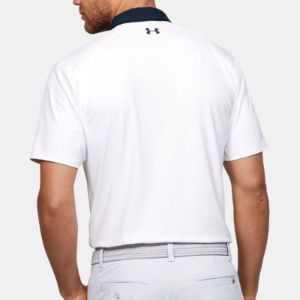 Under Armour Iso-Chill Graphic Polo Shirt 'White Black' 1350980-100 sold by KicksCrew