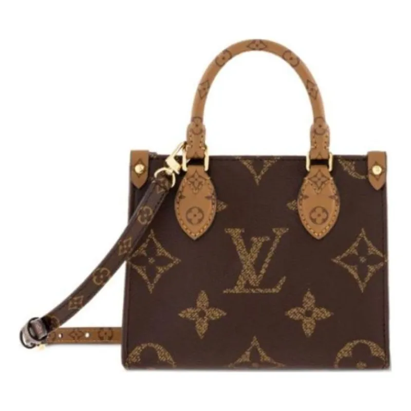 (WMNS) LOUIS VUITTON OnTheGo BB Monogram Reverse Canvas Handbag 'Brown' M46839 sold by KicksCrew