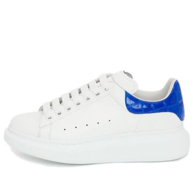 (WMNS) Alexander McQueen Oversized Sneaker 'White Ultramarine' 553770WIAF89407 sold by KicksCrew