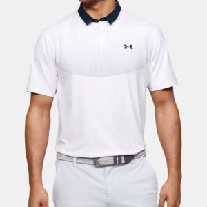 Under Armour Iso-Chill Graphic Polo Shirt 'White Black' 1350980-100 sold by KicksCrew