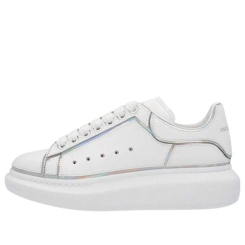Alexander McQueen Oversized Sneaker 'White Silver Holo' 645868WIBNV9989 sold by KicksCrew